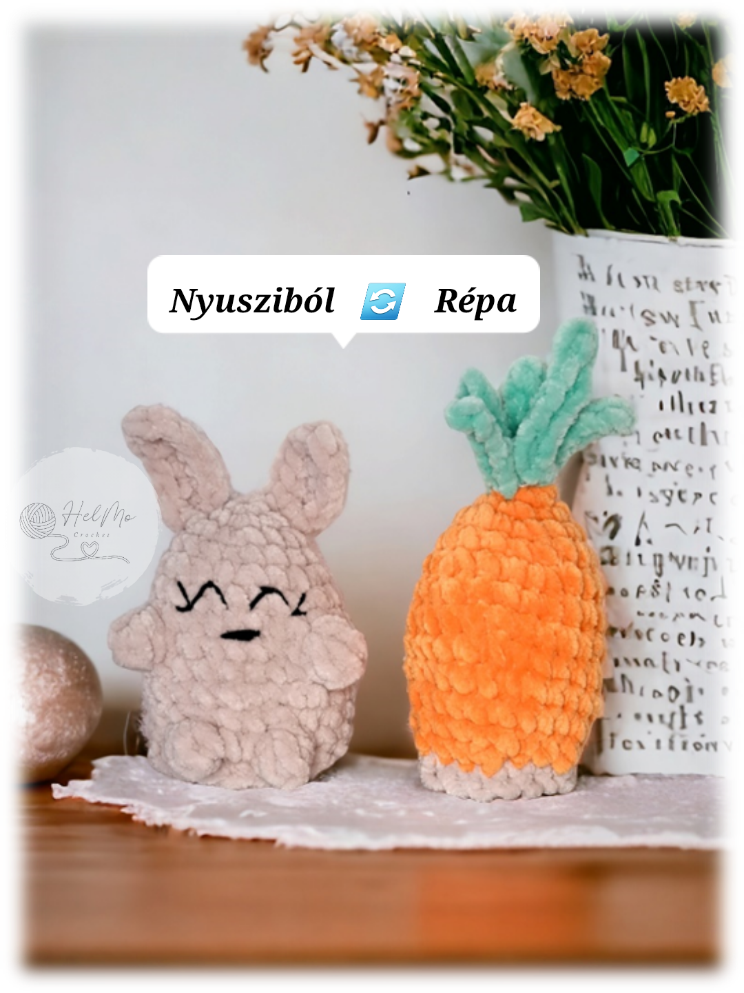 KIFORDÍTHATÓ HÚSVÉTI FIGURÁK - AMIGURUMI HORGOLÁSMINTA MAGYARUL KIFORDÍTHATÓ HÚSVÉTI FIGURÁK - AMIGURUMI HORGOLÁSMINTA MAGYARUL